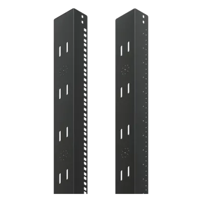 Ángulo de Rack / 19 pulgadas / Ajuste 2000 mm (6.56 ft) / Acero 2.66 mm / Negro