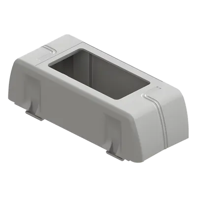 Porta equipamiento / Rectangular / Canaleta DX10000.00 / Carga 40% EIA/TIA-569-A / 2 y 4 módulos