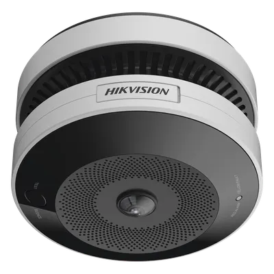 Cámara Fisheye IP / 4 Megapixel / Detector de Humo y Temperatura / IR 15 m (49.2 ft) / WDR 120 dB / Alarma 85 dB / PoE / MicroSD 128 GB