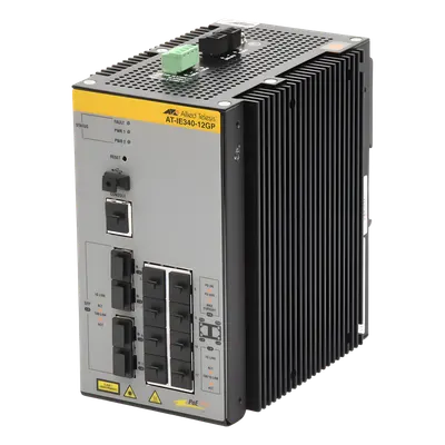 Switch Industrial PoE+ / Capa 3 / 8 Puertos Gigabit / 4 SFP / TAA