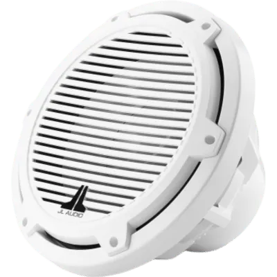 Subwoofer Náutico JL Audio M3 10" / Deflector Infinito / 175 W RMS / 4 Ω / Cono de Polipropileno Relleno de Mica / Rejilla Clásica Blanca