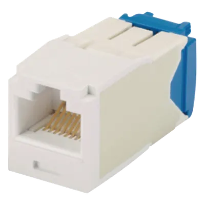 Jack RJ45 Panduit CJ6X88TGWH categoría 6A, blanco y sin impacto