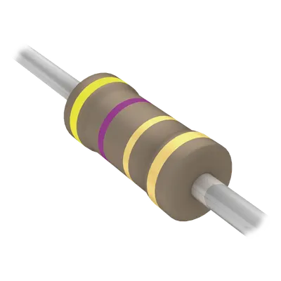 Resistencia Axial / Película de Carbón / 4.7 Ohm / 1/4W / 5% / -55°C a +155°C