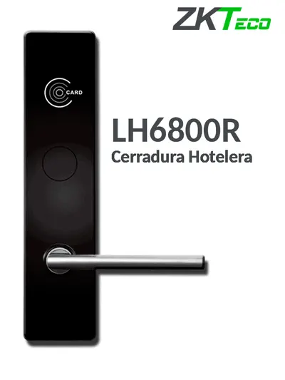 Cerradura para hotel ZKTeco LH6800R con lector MIFARE