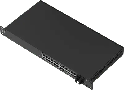 Switch administrable Teltonika SWM282 con 24 puertos PoE+ Gigabit