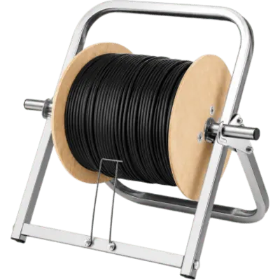 Soporte Desenrollador de Cable / Capacidad 80 kg (176.4 lb) / Acero Reforzado Anti-óxido / Plegable Sin Herramientas / Fibra Óptica Drop y Cables de Red