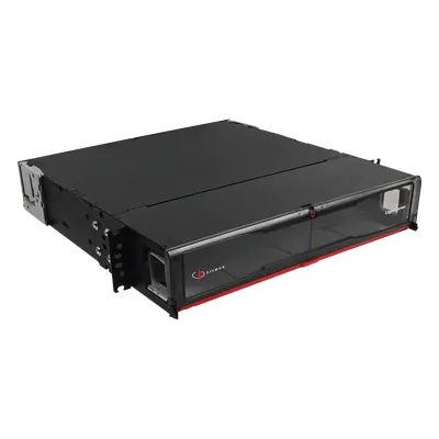 Distribuidor de Fibra Óptica de Alta Densidad / 19' Rack / 2 UR / 192 Fibras / 8 Placas Plug and Play / 1.58 ft (48.26 cm)