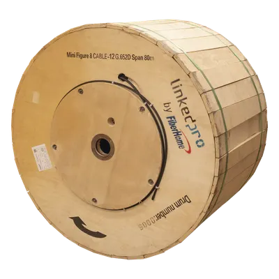 Cable de fibra óptica aérea LINKEDPRO OC-FIG8-12C/4KM de 12 hilos