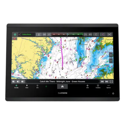 Plotter de Navegación GPSMAP 1623xsv / Pantalla Táctil IPS 15.6" Full HD / Salida de sonda CHIRP 1 kW con ClearVü y SideVü / Compatibilidad LiveScope y Panoptix / Conectividad NMEA 2000 y 0183 / IPX7 Resistente al Agua / Dual