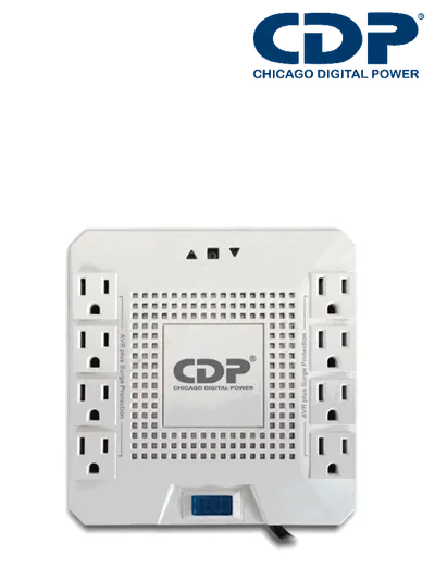 Regulador de voltaje CDP R-AVR1808 de 1800 VA con 8 tomas