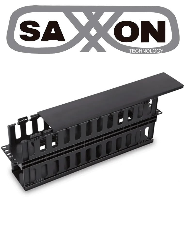 Organizador de cable SAXXON J606-10 para rack de 2U, doble lado