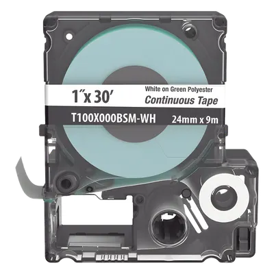 Cinta de etiquetas PANDUIT T100X000BSM-WH de poliéster, 24 mm