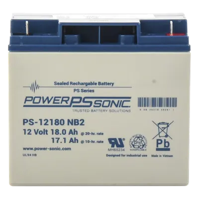 Batería POWER SONIC PS-12180-NB2 AGM de 12 V y 18 Ah