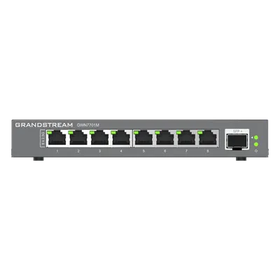 Switch Multi-Gigabit No Administrable / 8 Puertos RJ45 2.5G / 1 Puerto SFP+ 10G / Carcaza Metálica / 60 Gbps