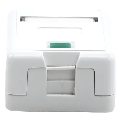 Caja de Pared Superficial / 1 Puerto Keystone / Montaje Vertical / UL 94V-0 / Certificada UL, CE, ETL