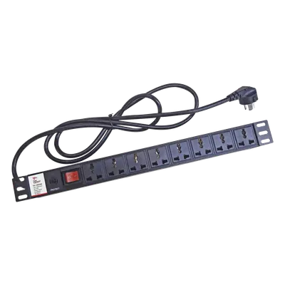Protector de sobretensiones / 120 Vca / 8 contactos / 15 A / 10 kA / Rack
