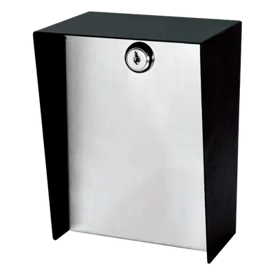 Gabinete para Montaje en Poste / Acero 1.2 mm / Pintura en Polvo / IP65 / Placa Frontal de Acero Inoxidable / 128x170x94 mm