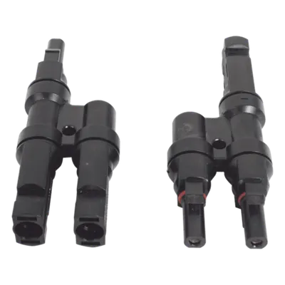 Conector MC4 doble USFULL FC42T para instalaciones fotovoltaicas
