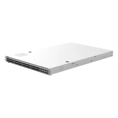 Switch Data Center / 48 Puertos 100GE DSFP + 8 Uplinks 400GE QSFP-DD / 16.0 Tbps / 5350 Mpps / RDMA RoCEv2 / Spine-Leaf VXLAN EVPN / 1 RU / Hot-Swap 1+1