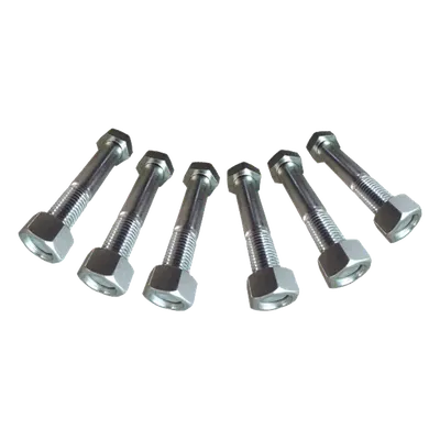 Juego de Tornillos y Tuercas / Acero Inoxidable / 3/4" x 3" / 6 Piezas / Placas Igualadoras