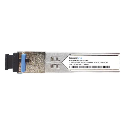 Transceptor SFP LINKEDPRO LP-SFP-BD-1G-3-SC de 1.25 Gbps para fibra monomodo