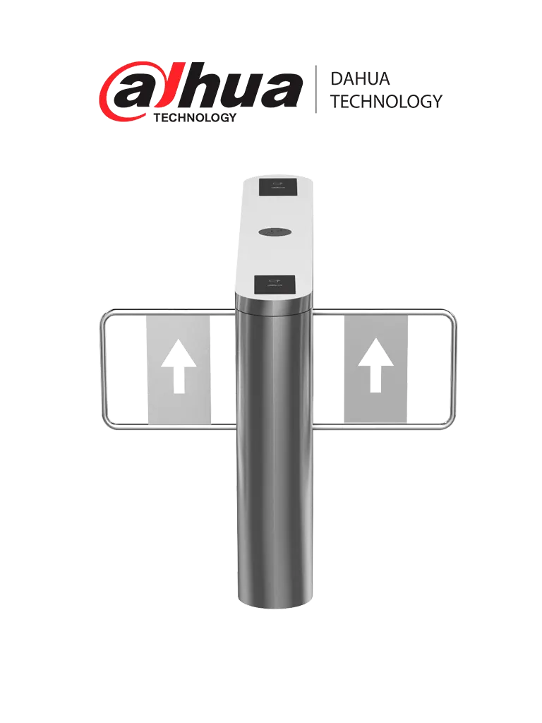 Dahua DHI-ASGB622K-D Swing Barrier/ Anticolision/ Alarma y Luz ajustable/ Ajuste de Volocidad de Desbloqueo/ 5 Millones/ Acero Inozidable/ 20-60 Personas/Minuto/ Interior-Exterior(Protegido)/ IR 12 Pares/ Compatible con controles de acceso de terceros