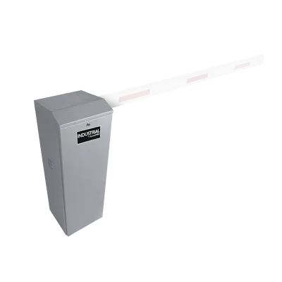 Barrera Vehicular / Brazo hasta 5 m (16.4 ft) / Ajuste Electrónico de Límites / 150 Ciclos/h / Operación -20 a 50°C / Gabinete Gris