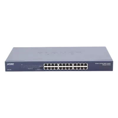 Switch Gigabit PLANET GSW-2401 de 24 puertos con alcance extendido