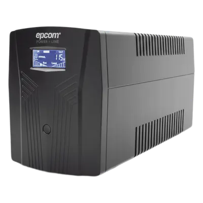 UPS interactivo EPCOM POWERLINE EPU1200LCD de 1200 VA con pantalla LCD