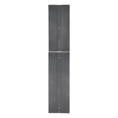 Tapa Final de Fila / 83.9 in (2131 mm) / 1.6 in (41 mm) / Acero / 45 UR / Negro