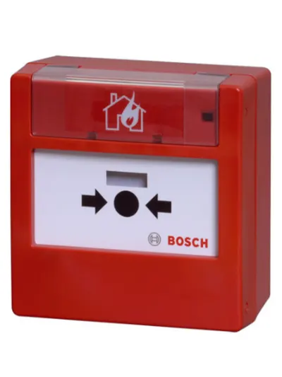 Pulsador de Alarma Manual Bosch FMC-300RW-GSRRD - Montaje en Superficie, Color Rojo