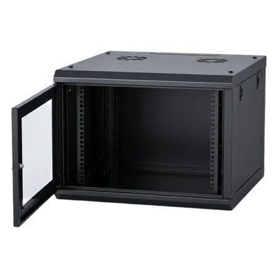 Gabinete de Pared / 4U / 19 in / Cristal Templado / 635mm Profundidad / 2.09 ft / 100 kg Carga