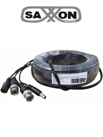 Cable armado de video y energía SAXXON WB0130C de 30 metros