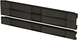 Tapa Ciega para Rack / 19" / 1 UR / Instalación a Presión Sin Herramientas / Plástico UL / Color Negro