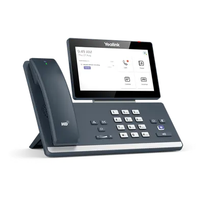 Teléfono IP Empresarial / Pantalla Táctil 7 Pulgadas / Bluetooth 5.2 / Wi-Fi Dual Band / PoE / Microsoft Teams Nativo