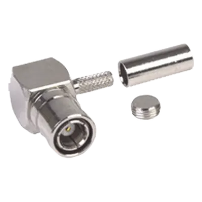 Conector SMB Macho A/R / Anillo Plegable / RG-174/U / Níquel-Oro-Teflón