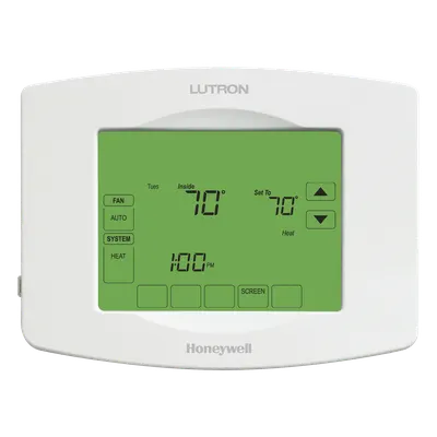 Termostato inalámbrico TouchPRO Wireless / 24 V~ / Clear Connect 431-437 MHz / Programación de 7 días / RadioRA 2 y HomeWorks QS