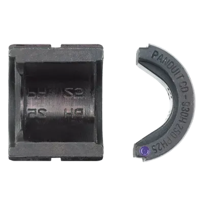 Dado de Prensado / Conectores a Tierra Tipo E 1/0 AWG / Conectores Cruzados 250 kcmil / Perfil Circunferencial / Código Rojo PG10