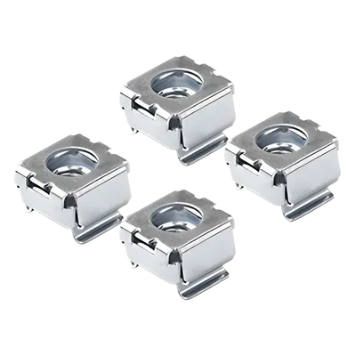 Tuercas Enjauladas para Rack / Kit de 4 Piezas / Instalación sin Herramientas / Acero Resistente a Corrosión