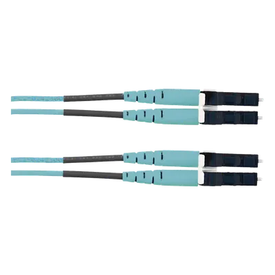 Jumper de Fibra Óptica / Multimodo OM3 50/125 / LC-LC Dúplex / LSZH / 2 m (6.56 ft) / Aqua