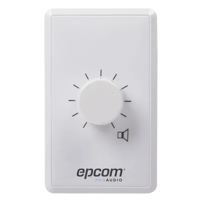 Control de Volumen / 100W / Línea 100V / Atenuación 33dB en 10 Pasos / Montaje Al Ras o Superficie