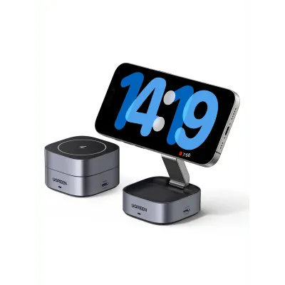 Cargador inalámbrico magnético UGREEN 35278 para iPhone y audífonos