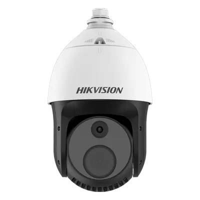 Cámara PTZ Térmica Dual / Sensor Térmico 256 x 192 / Canal Óptico 4 Megapixel / Zoom Óptico 32X / IR 100 m (328.1 ft) / Detección de Incendios / IP66 / Hi-PoE