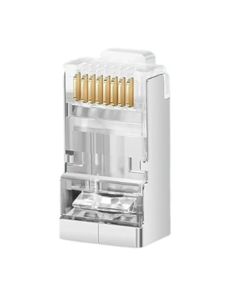 Plug RJ45 Cat6 blindado OEM LN-NET-RJCAT6B-30u-PASS, bote con 100