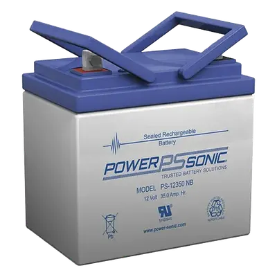 Batería de respaldo POWER SONIC PS-12350-NB AGM de 12 V y 35 Ah