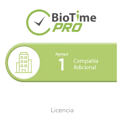 Software de Gestión de Asistencia / Licencia Adicional 1 Compañía / Nube Privada / Acceso Web / App Móvil GPS / Multi-Empresarial