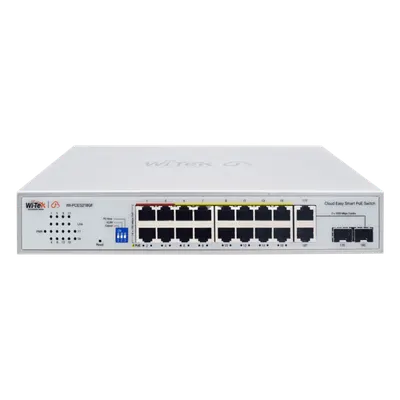 Switch PoE WI-TEK WI-PCES218GF de 16 puertos y 250 W