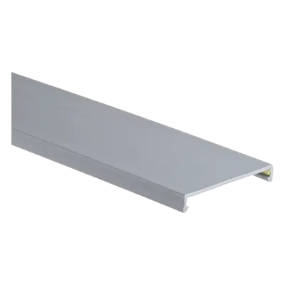 Tapa para Canaleta Ranurada / 2.25 in Ancho / 1828.8 mm (6 ft) Largo / PVC Sin Plomo / Gris / UL94 V-0