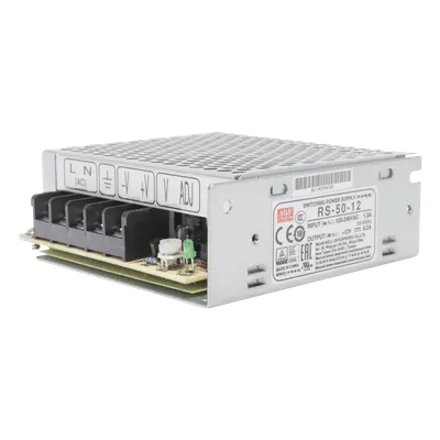 Fuente de poder MEANWELL RS-50-12 de 50 W y salida de 12 Vcc