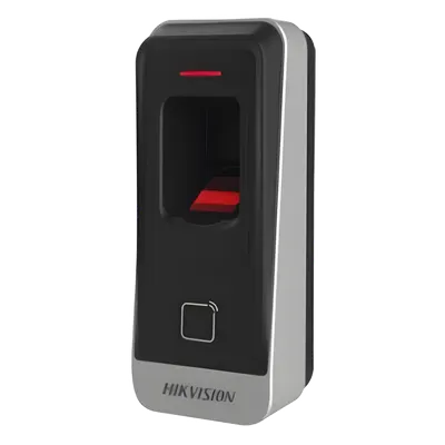 Lector de Huella Digital y Tarjetas MIFARE HIKVISION DS-K1201A-MF para Interior y Exterior